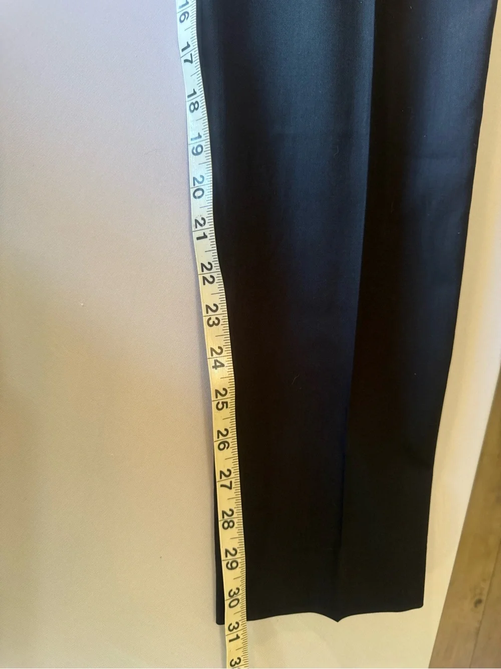 Banana Republic Marzotto Super 120S Wool Dress Pants Men's 34 X32 Black Slim Fit